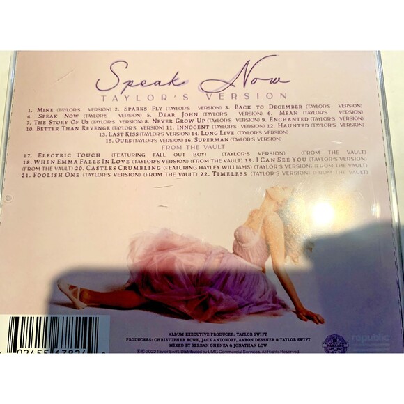 Speak Now (Taylor's Version) by Taylor Swift 2 CD 2023 - OPEN/UNSEALED CASE - Picture 7 of 9